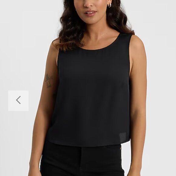 Express Tops - Express Crew Neck Flowy Tank